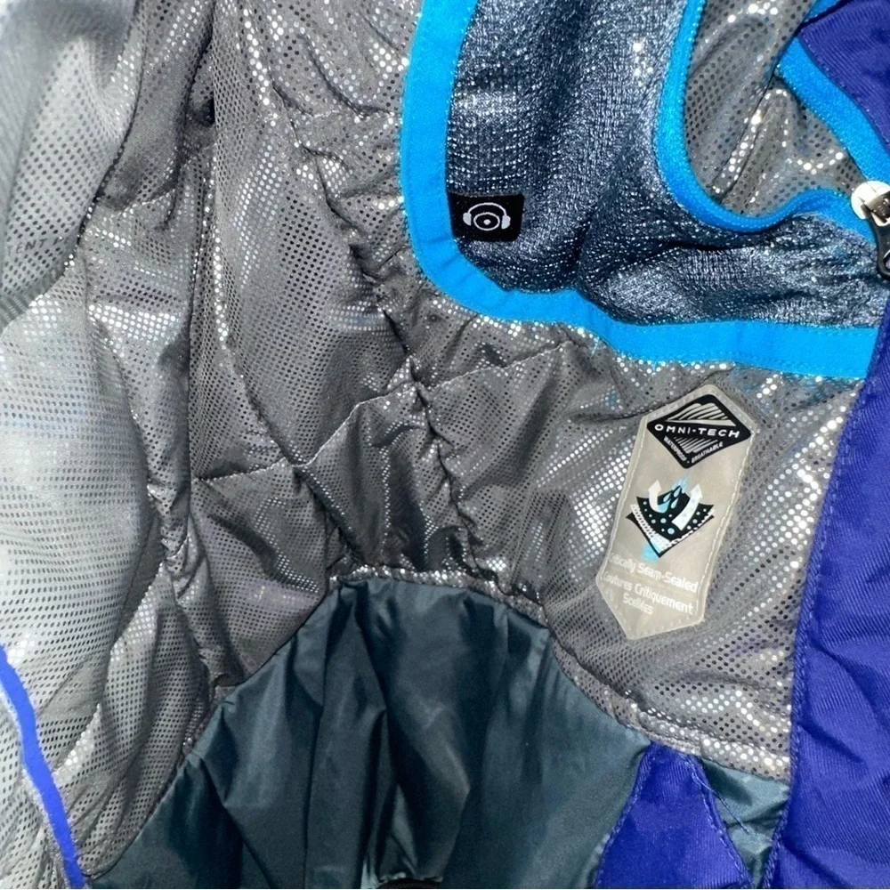 Columbia Women's Blue Omni Heat Long Sleeve Full Zip Ski Jacket - Size XS